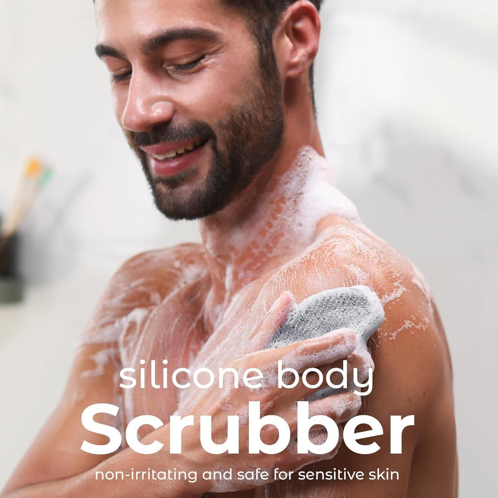 Exfoliating Silicone Body Scrubber Pro 2-in-1